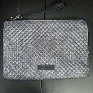 Vera Bradley Charcoal Quilted Wristlet